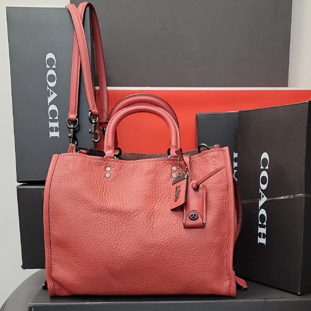 Coach 1941 Rogue 31 Pebbled Leather Satchel With Detachable Strap No. 38124